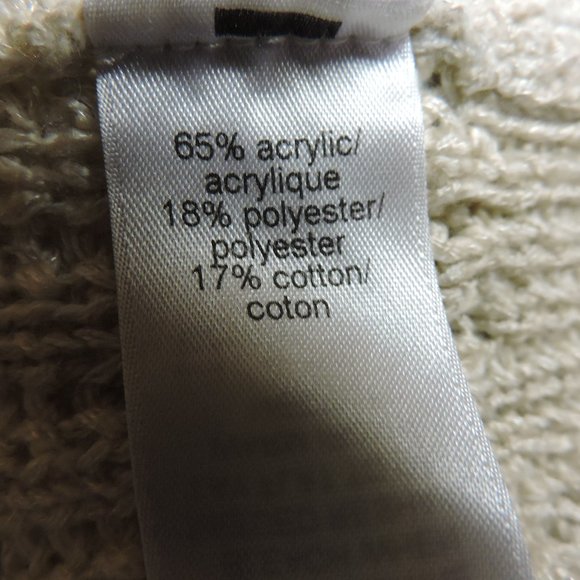 Maurices women's hi/lo sweater, back zipper, off white/beige size small - Picture 4 of 5